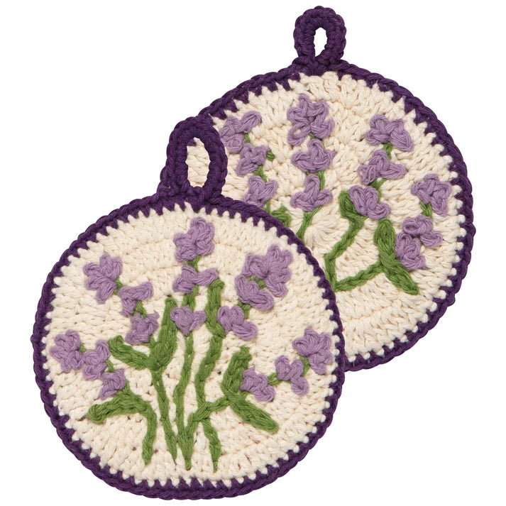 LAVENDER CROCHET SPONGES - SET OF 2