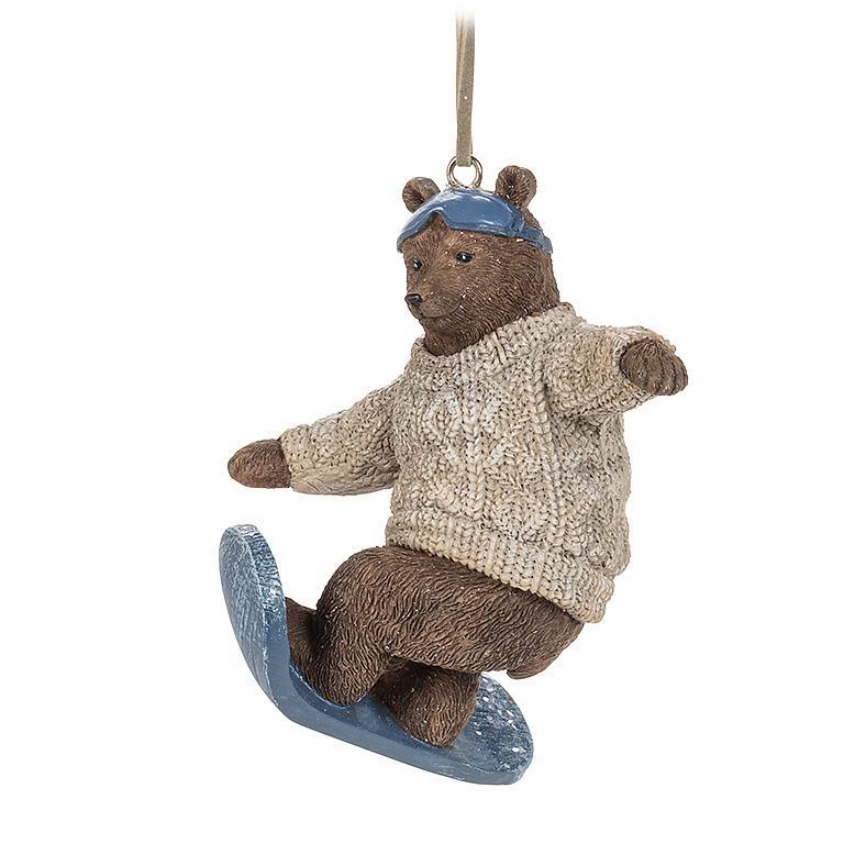 SPORT BEAR ORNAMENT - 2 ASSORTED 4''H