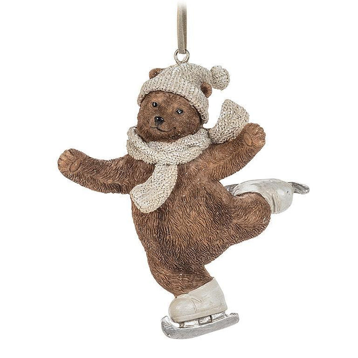 SPORT BEAR ORNAMENT - 2 ASSORTED 4''H