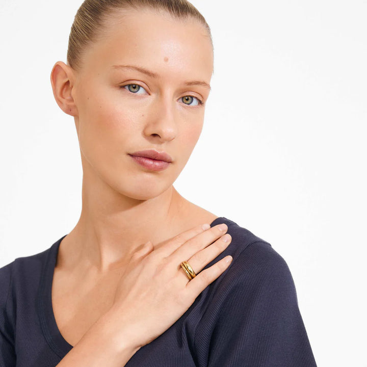 KAISYN BAGUE ENSEMBLE 2-EN-1 PLAQUÉ OR