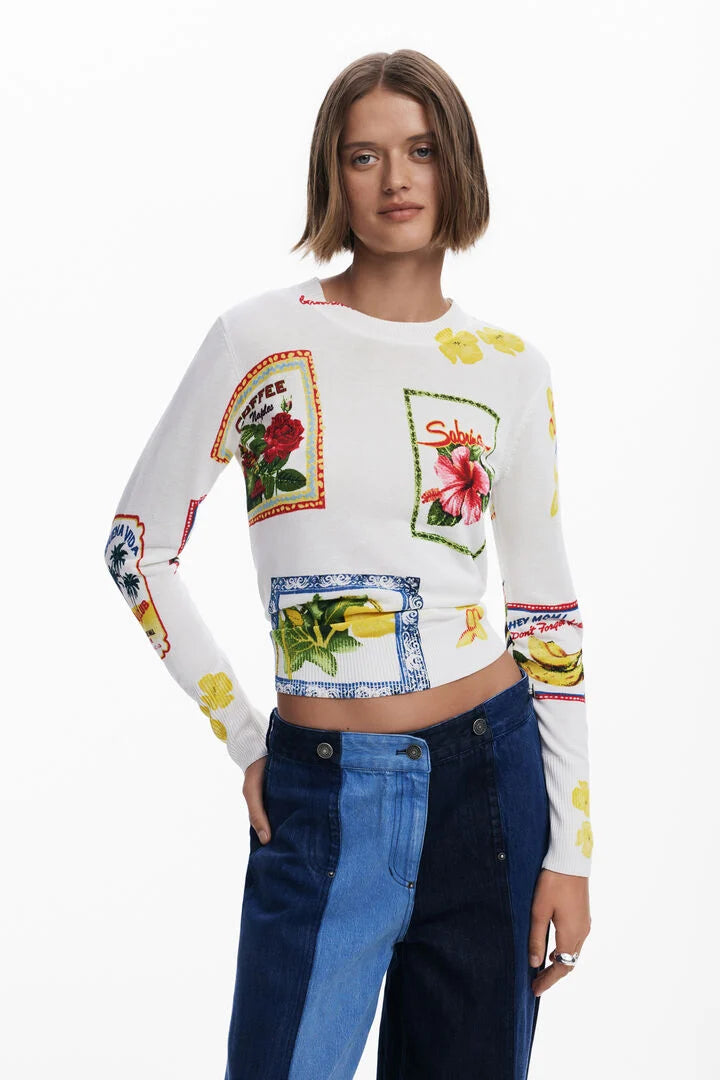 TAMPERE TROPICAL STAMPS SWEATER