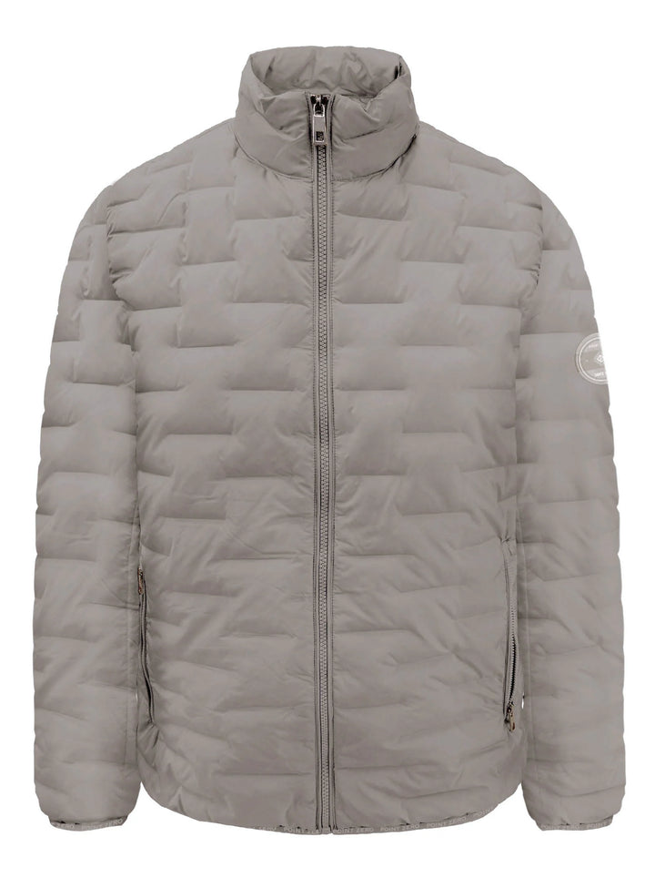 DORIAN - ULTRALIGHT FINE-LINE HEAT-SEALED QUILTED JACKET "STONE"