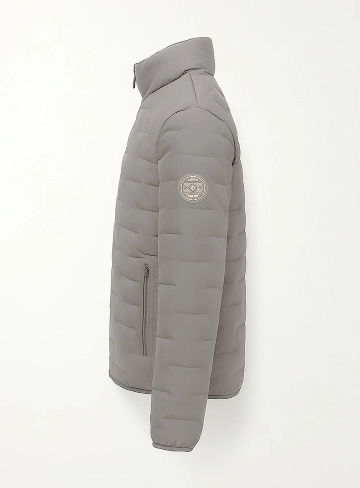 DORIAN - ULTRALIGHT FINE-LINE HEAT-SEALED QUILTED JACKET "STONE"