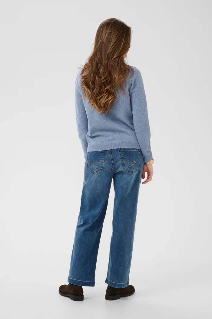 CRDELA KNIT PULLOVER "STONEWASH MELANGE"