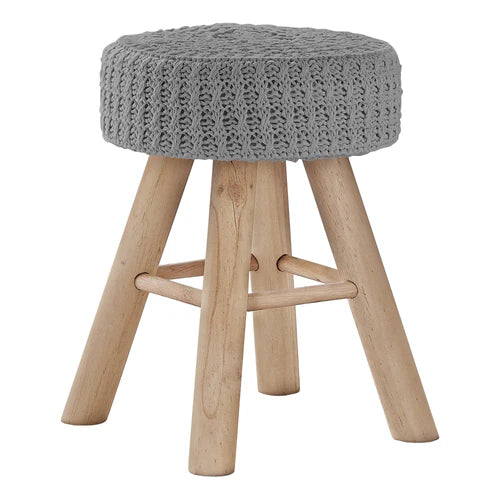 OTTOMAN "GREY/NATURAL"