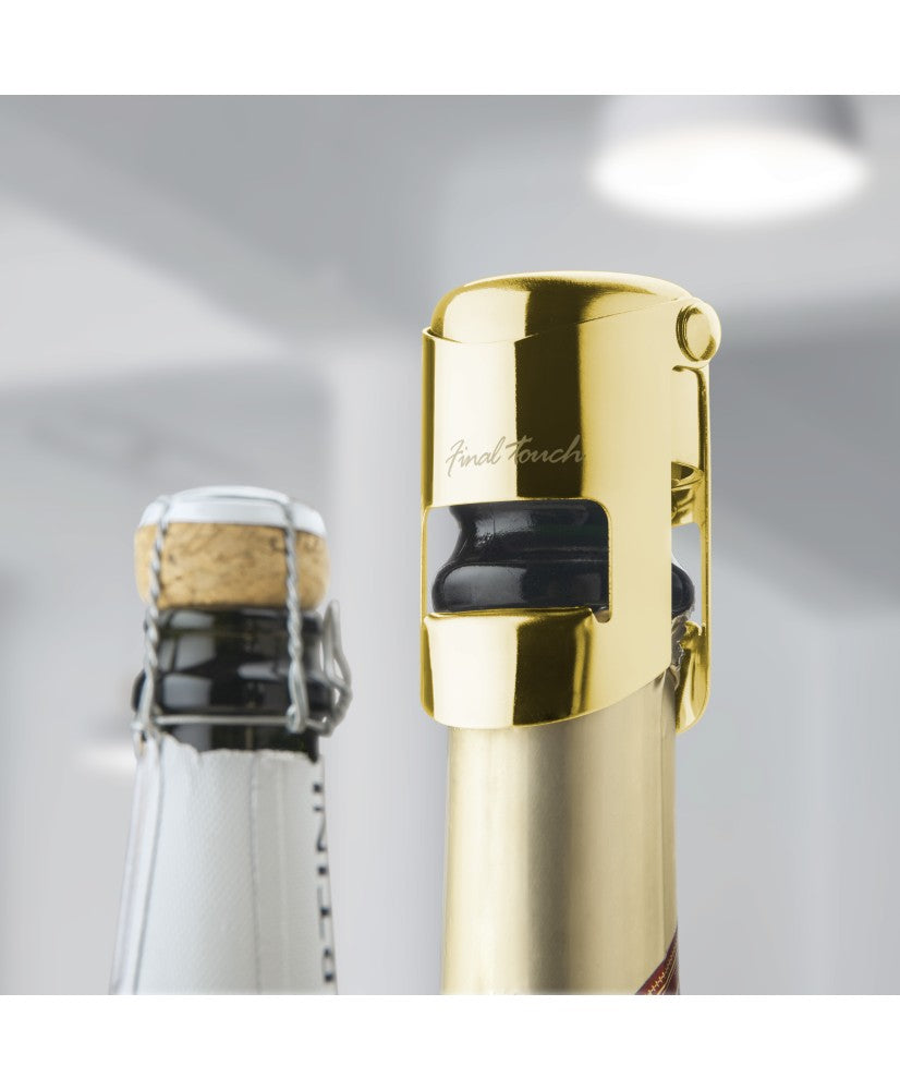 CHAMPAGNE BOTTLE STOPPER - BRASS