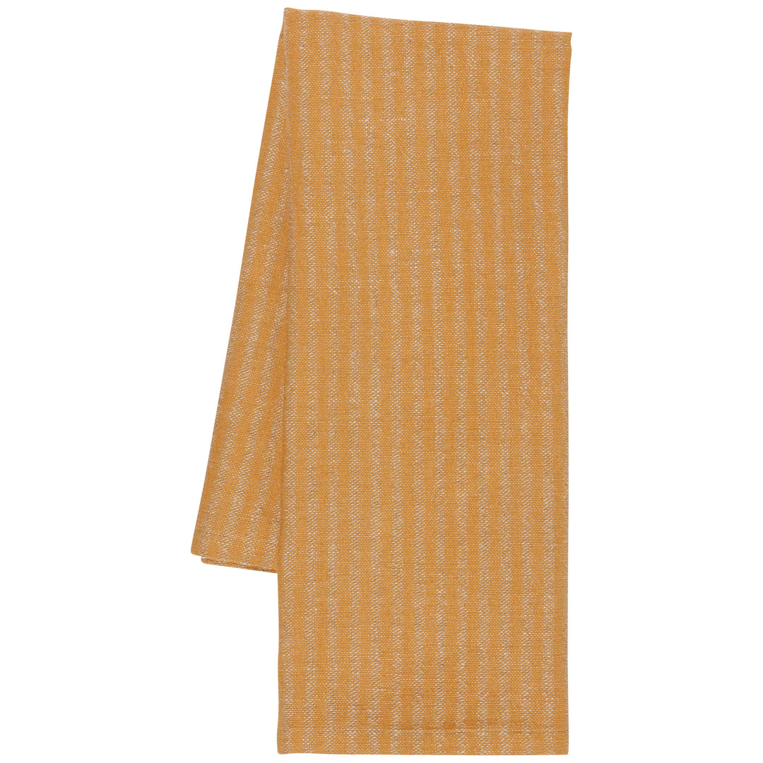OCHRE STRIPE LINEN AND COTTON DISHTOWEL