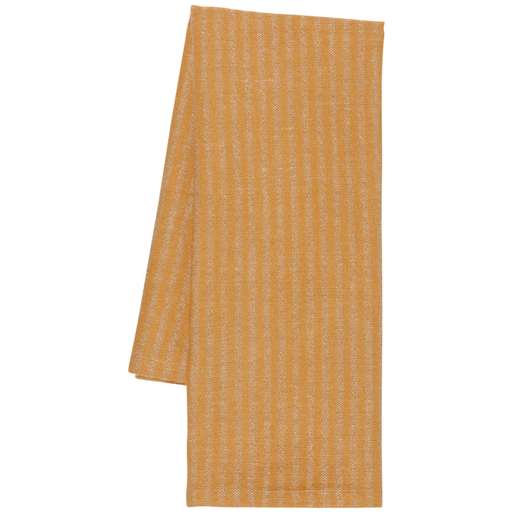 OCHRE STRIPE LINEN AND COTTON DISHTOWEL