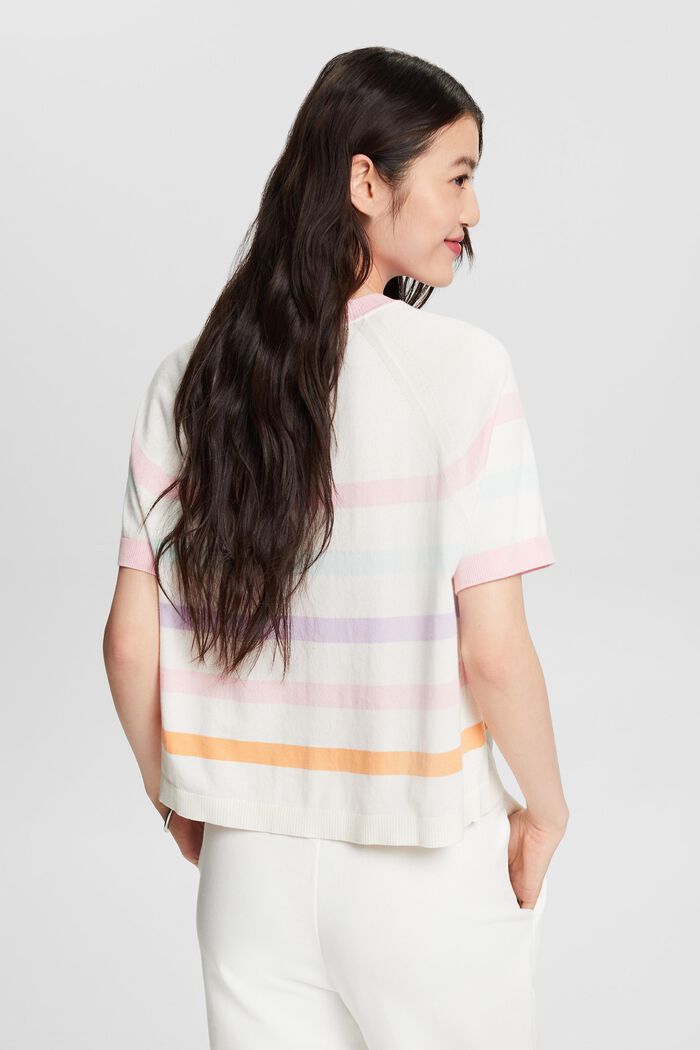CROPPED STRIPED COTTON TOP