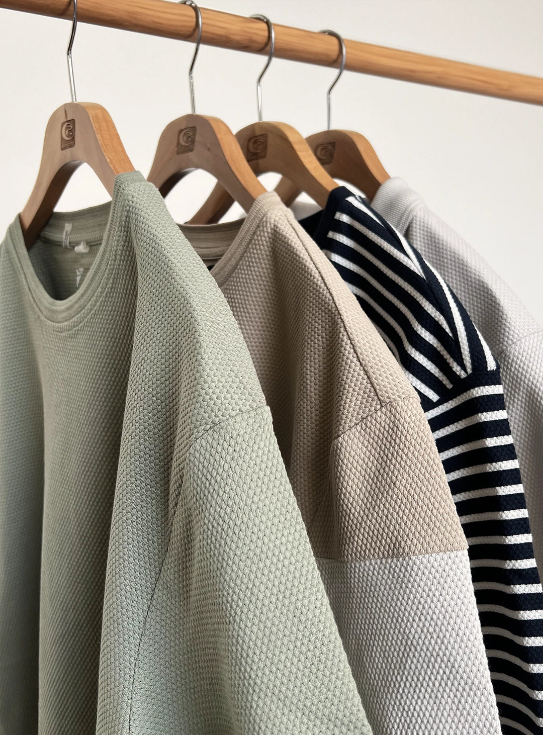 MICAL - SEMI FIT STRIPED CREWNECK T-SHIRT "NAVY"