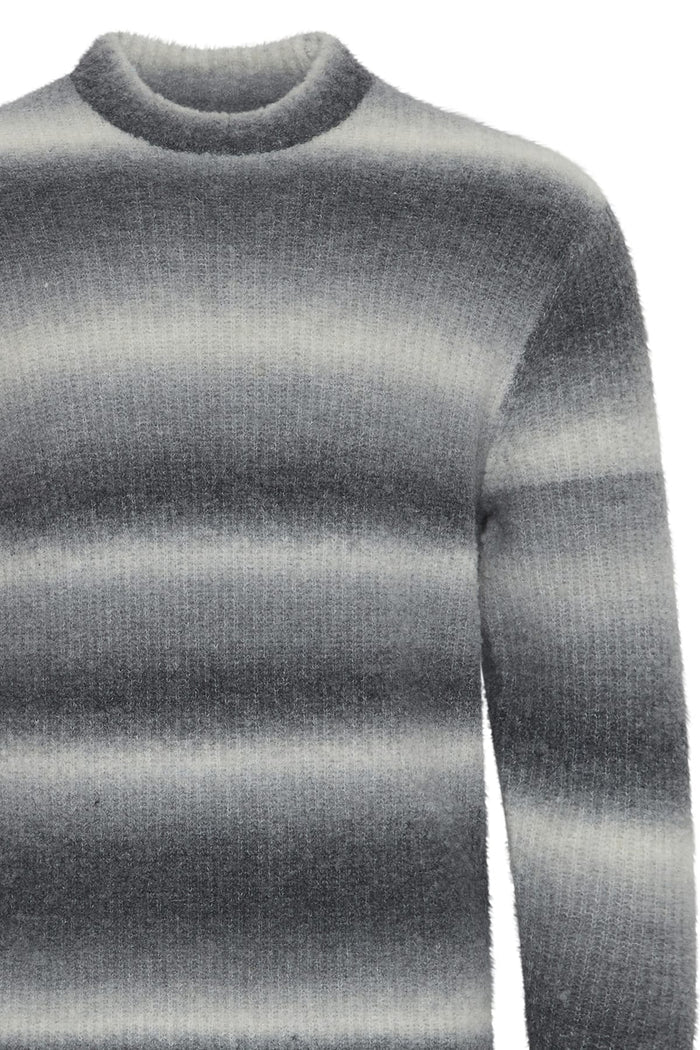 CFKARL SHADOW STRIPED KNIT "PEWTER MIX"