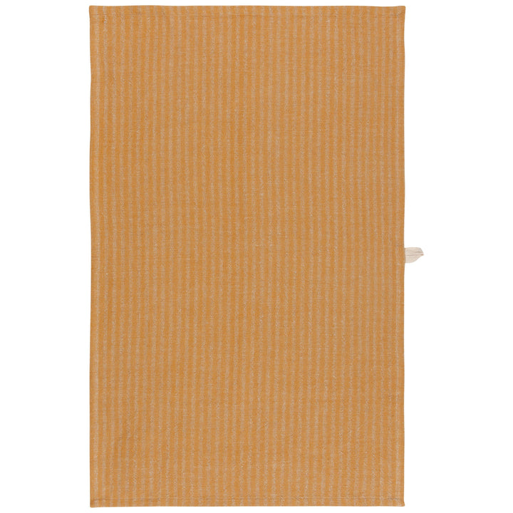 OCHRE STRIPE LINEN AND COTTON DISHTOWEL