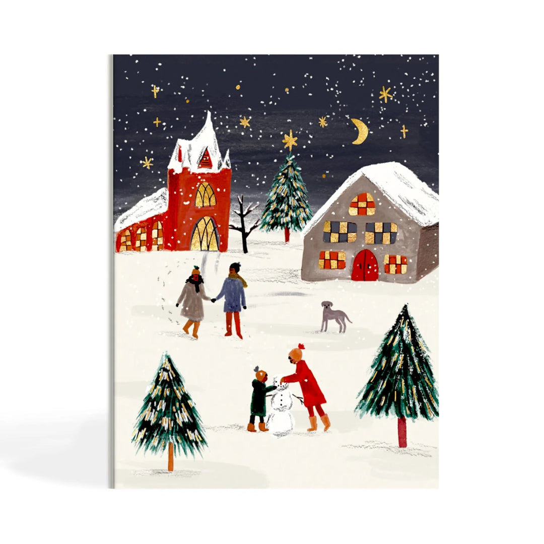 WINTER STROLL HOLIDAY CARD BOX