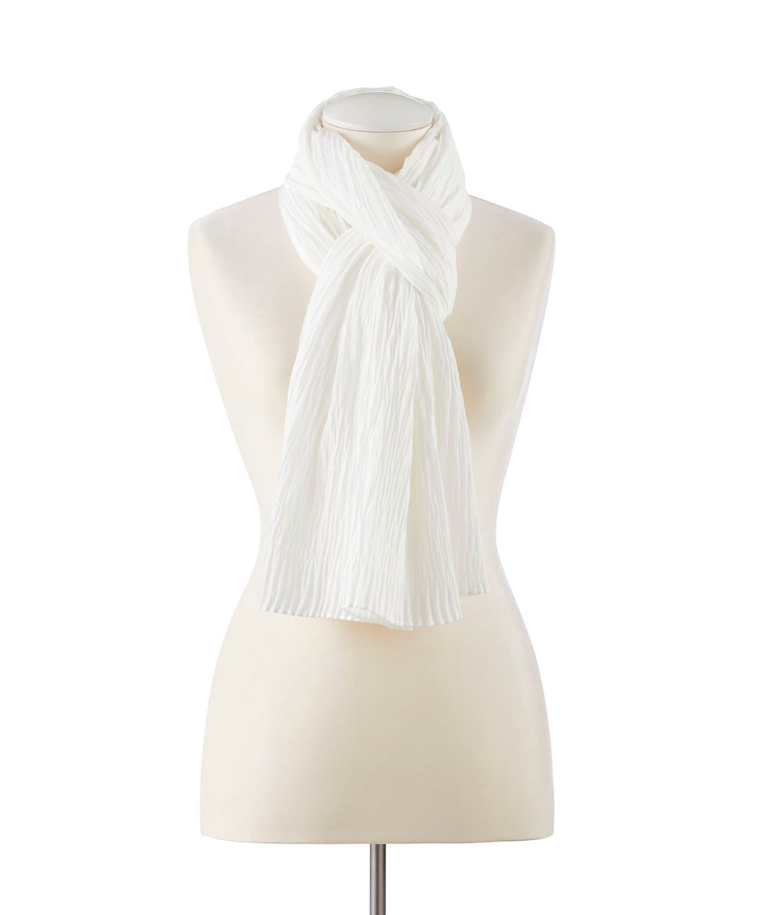 WHITE SUMMER SCARF