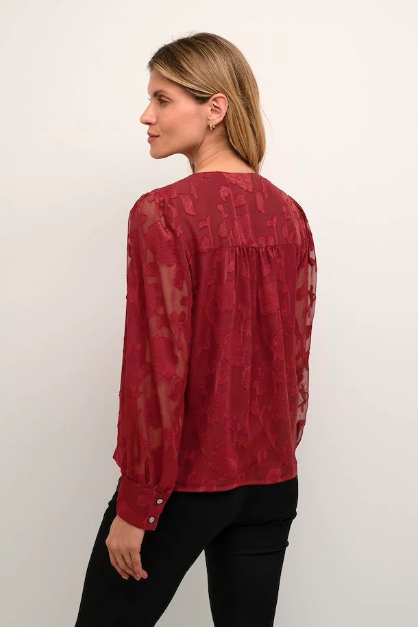 KATULLA BLOUSE - SUN-DRIED TOMATO