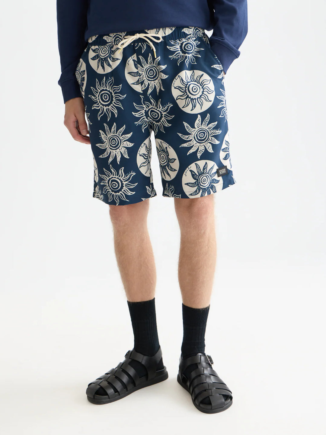 PRINTED SWIM SHORTS "SUNS CAPTAINS BLUE"