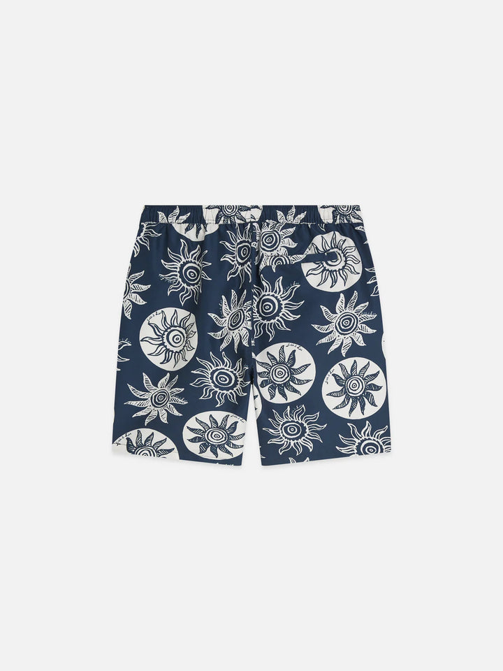 PRINTED SWIM SHORTS "SUNS CAPTAINS BLUE"