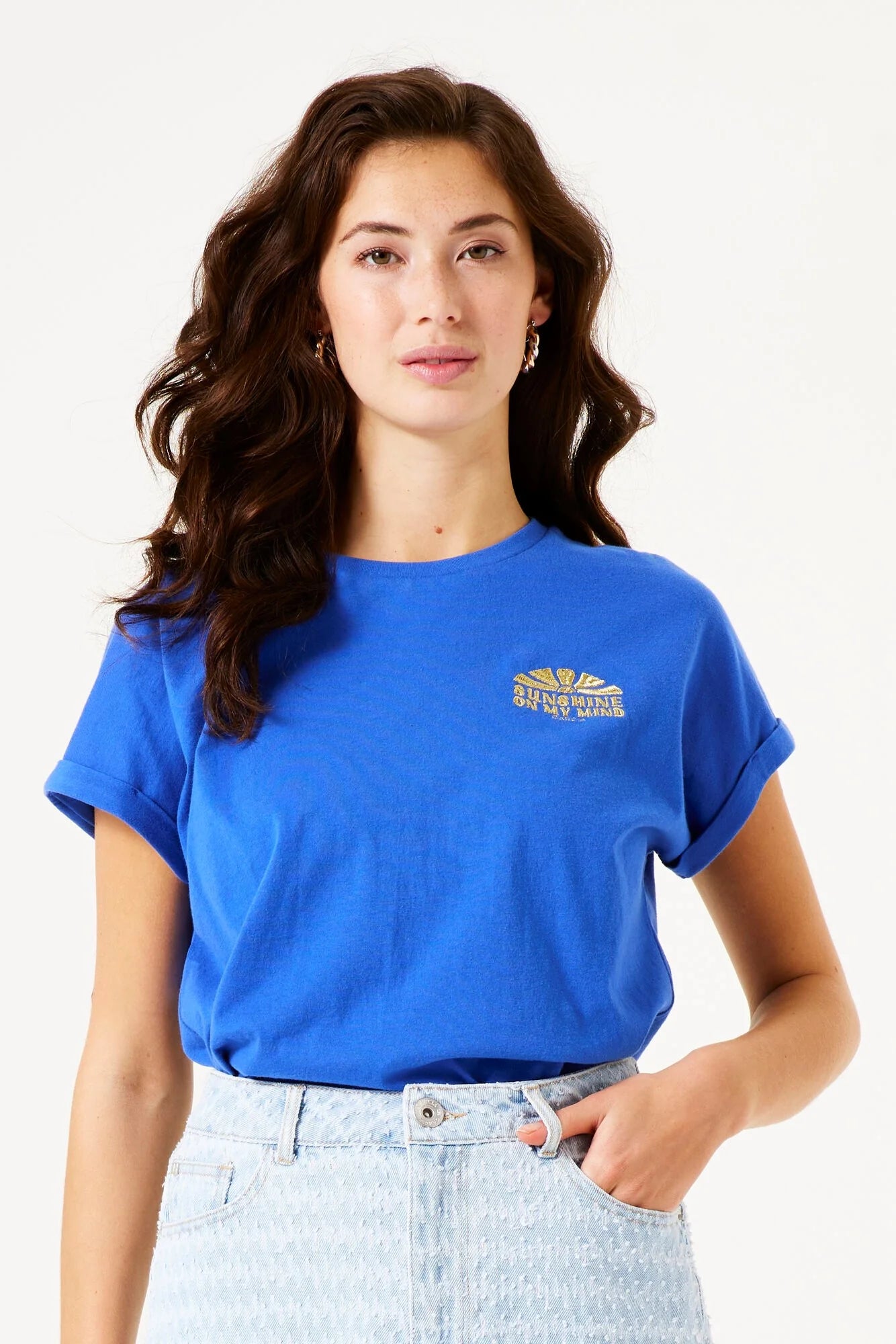 SUNSHINE ON MY MIND T-SHIRT "DAZZLING BLUE"
