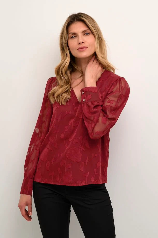 KATULLA BLOUSE - SUN-DRIED TOMATO