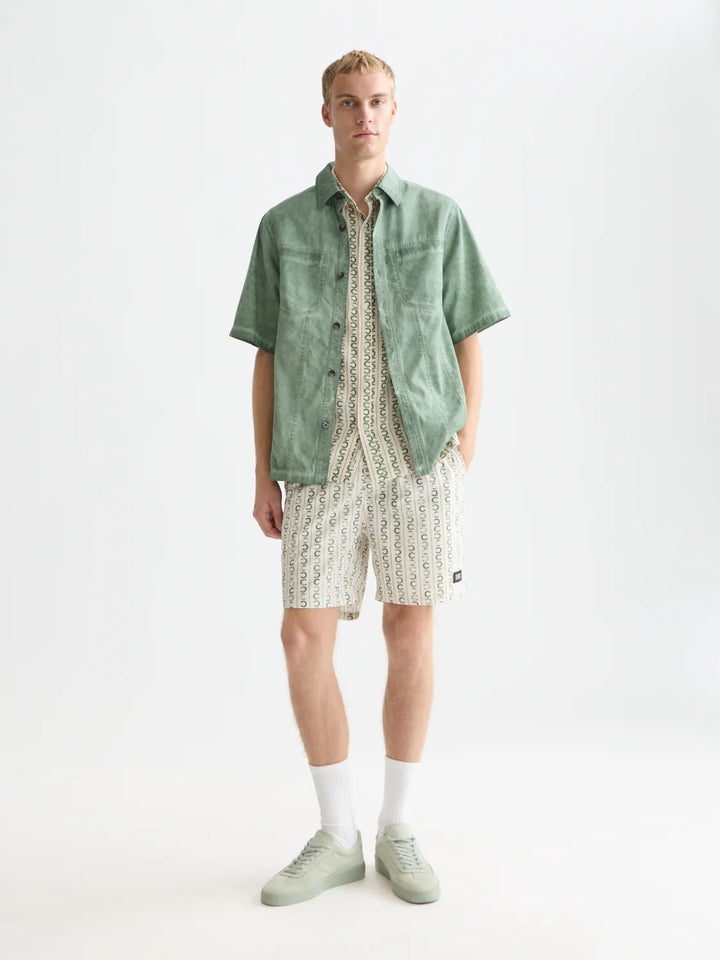 PRINTED SWIM SHORTS "HORSESHOE STRIPE EGGNOG"