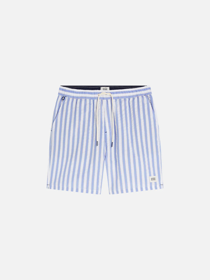 STRIPED MID-LENGTH SWIM SHORTS "CLASSIC STRIPE INFINITY"