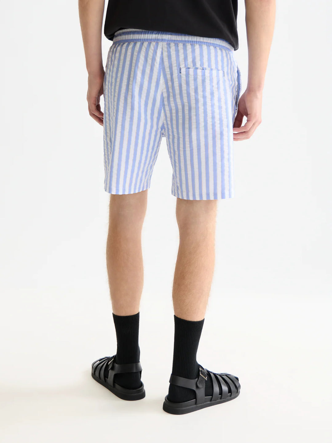 STRIPED MID-LENGTH SWIM SHORTS "CLASSIC STRIPE INFINITY"