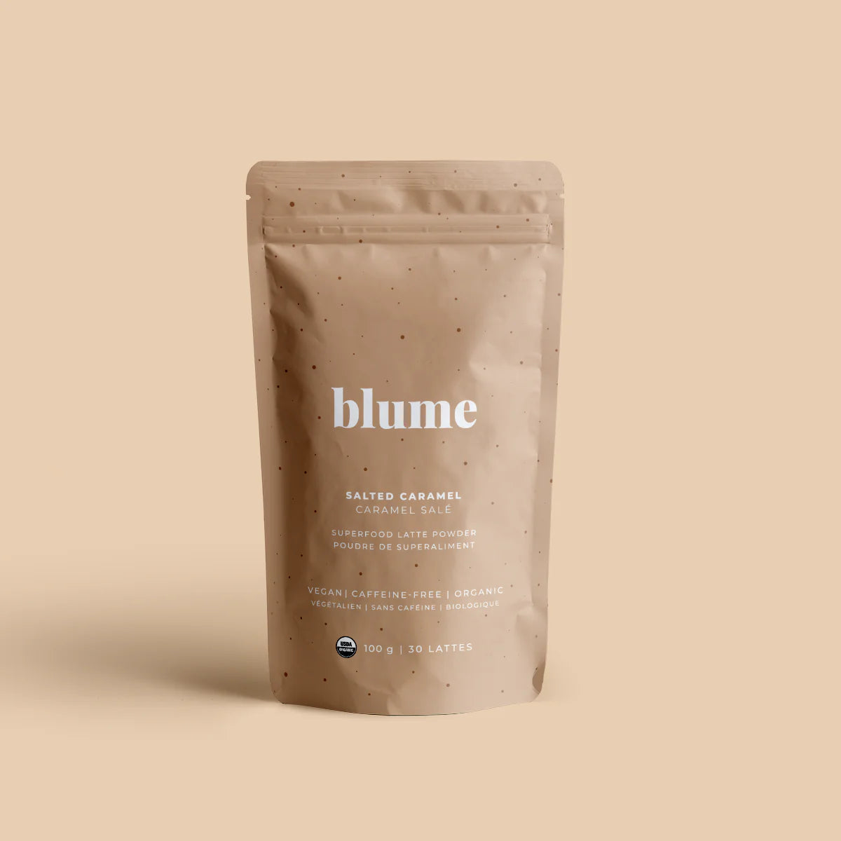 BLUME SUPERFOOD LATTE POWDER BLEND - SALTED CARAMEL - 100g