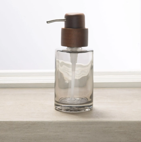 VASO LOTION/SOAP DISPENSER  - GLASS/ACACIA GREY