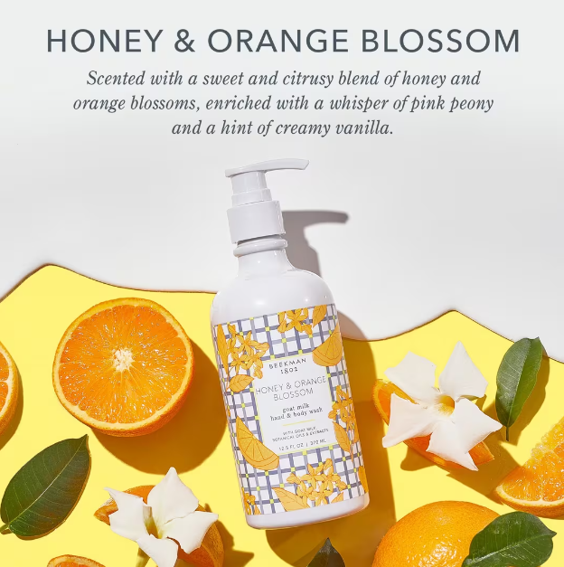 HONEY & ORANGE BLOSSOM HAND & BODY WASH 12.5OZ