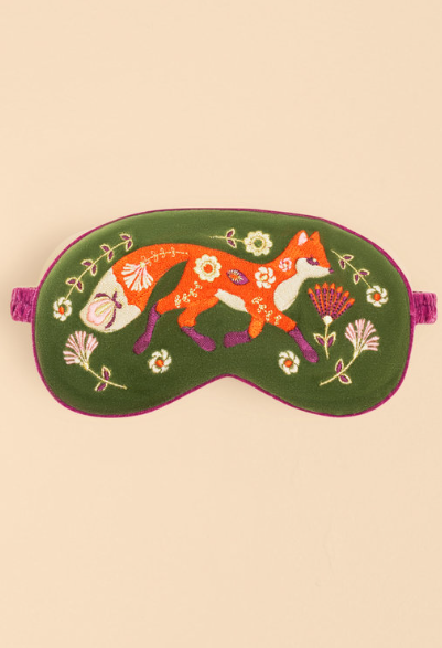 LUXURY LAVENDER VELVET EYE MASK - SCANDINAVIAN FOX