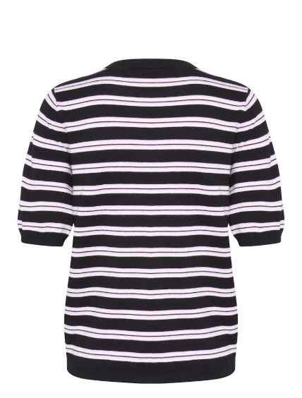 KALIZZA PULLOVER "BLACK - PINK/CHALK STRIPE"