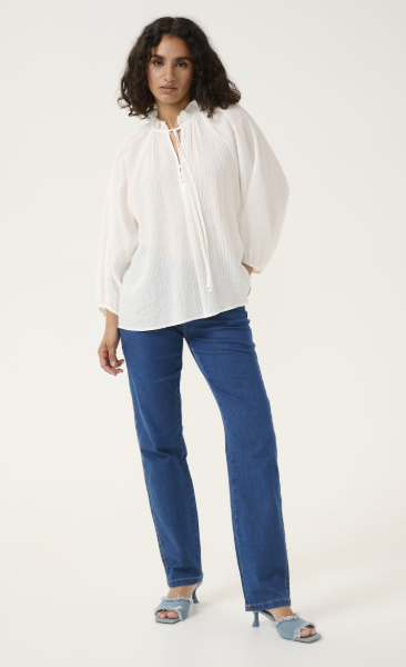 KALIANNA BLOUSE "CHALK"