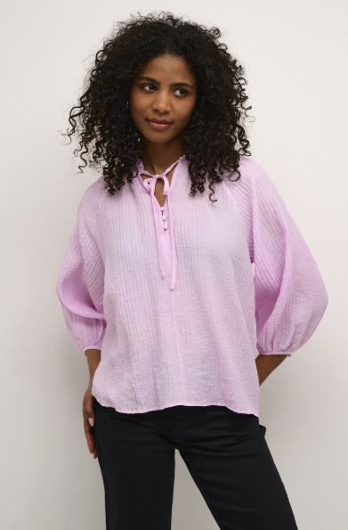 KALIANNA BLOUSE "LILAC SNOW"