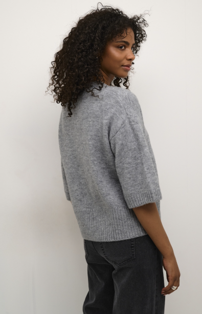 KAROSIE CARDIGAN "GREY MELANGE"