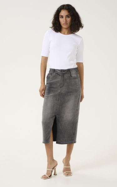 KASINEM SKIRT "MEDIUM GREY DENIM"