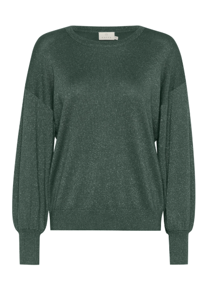 KAREGINA GLITTER PULLOVER "GARDEN TOPIARY"