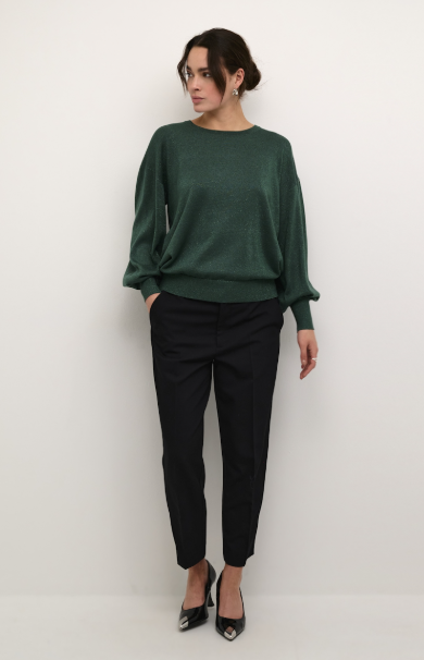 KAREGINA GLITTER PULLOVER "GARDEN TOPIARY"