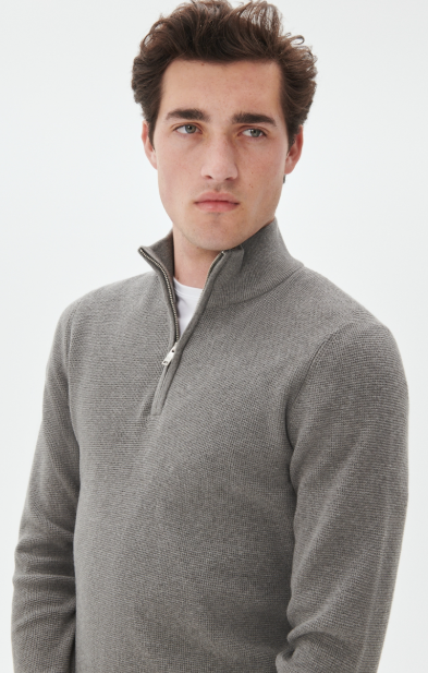 MALAGOON PULLOVER "MEDIUM GREY MELANGE"