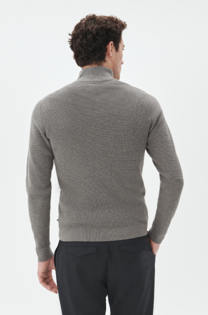 MALAGOON PULLOVER "MEDIUM GREY MELANGE"