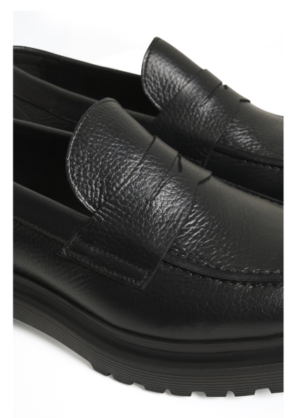 MABRITTON LEATHER LOAFER "BLACK"