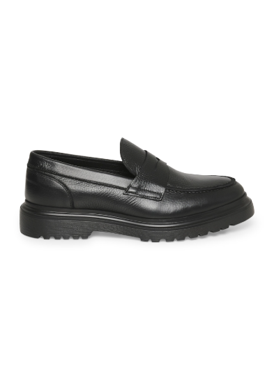 MABRITTON LEATHER LOAFER "BLACK"