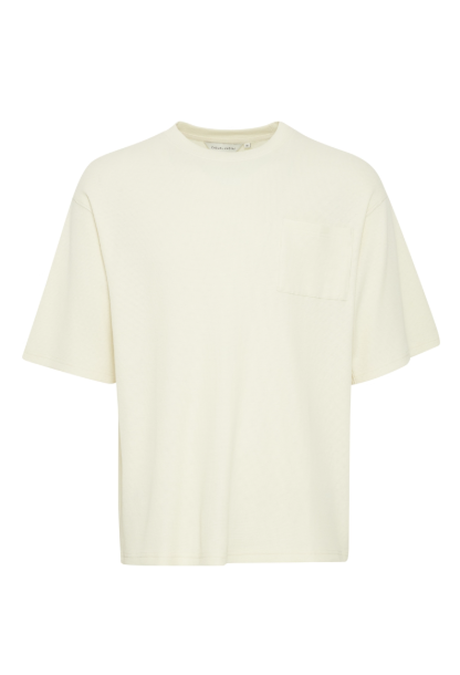 CFTUE RELAXED WAFFLE TEE "WHITE ASPARAGUS"