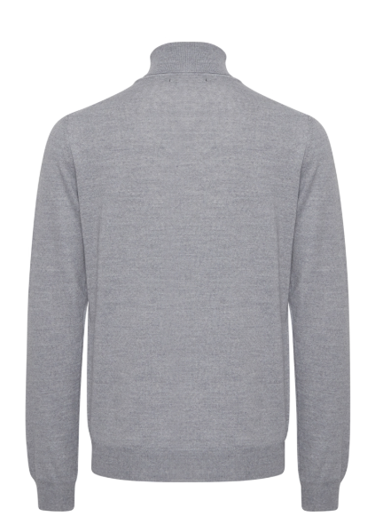 CFKONRAD MERINO ROLL NECK KNIT "LIGHT GREY MELANGE"