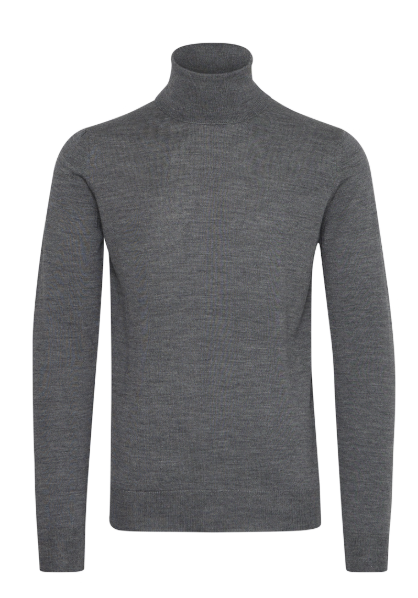 CFKONRAD MERINO ROLL NECK KNIT "PEWTER MIX"