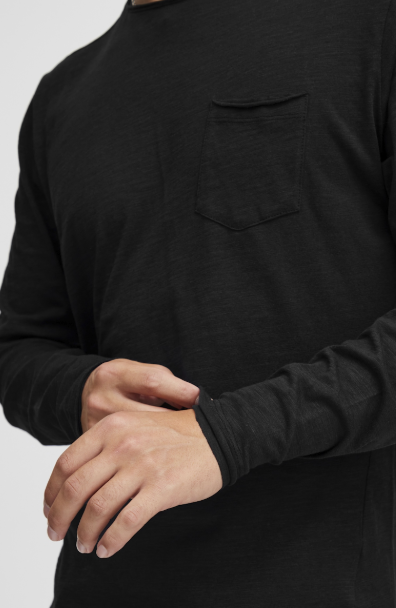 BHNICOLAI TEE LS "BLACK"