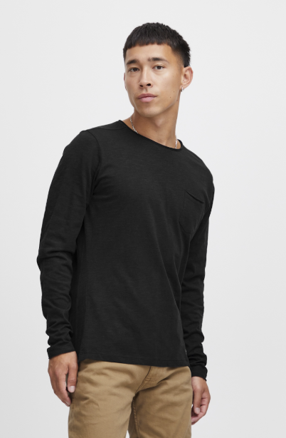 BHNICOLAI TEE LS "BLACK"