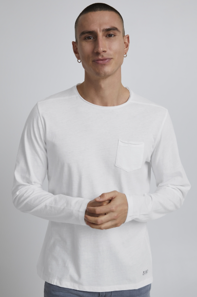 BHNICOLAI TEE LS "WHITE"