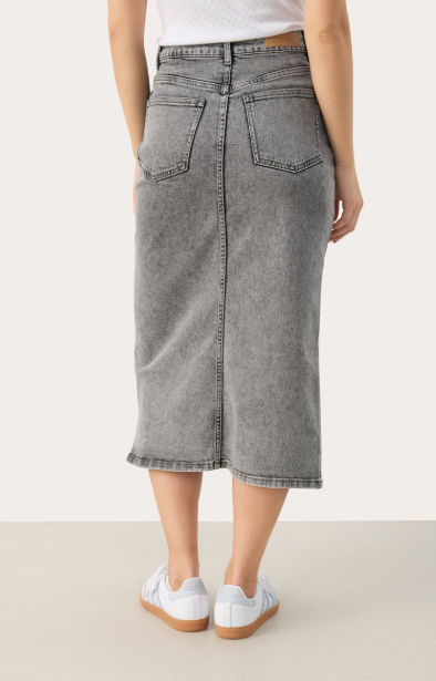 DILINPW SKIRT "GREY DENIM"