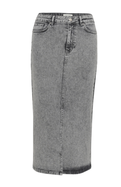 DILINPW SKIRT "GREY DENIM"