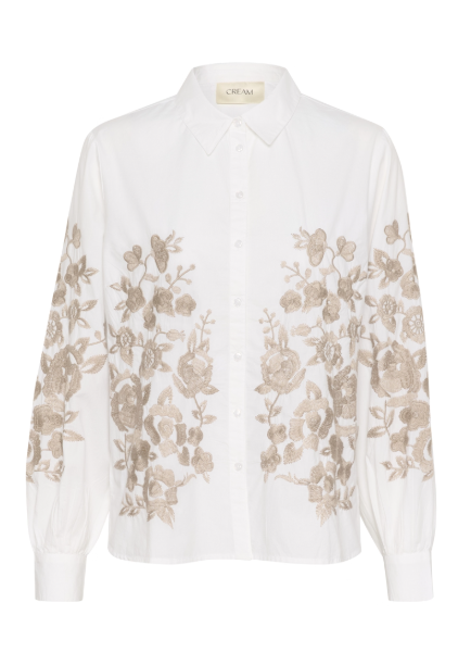 CRDAISY BLOUSE "WHITE/STRING"